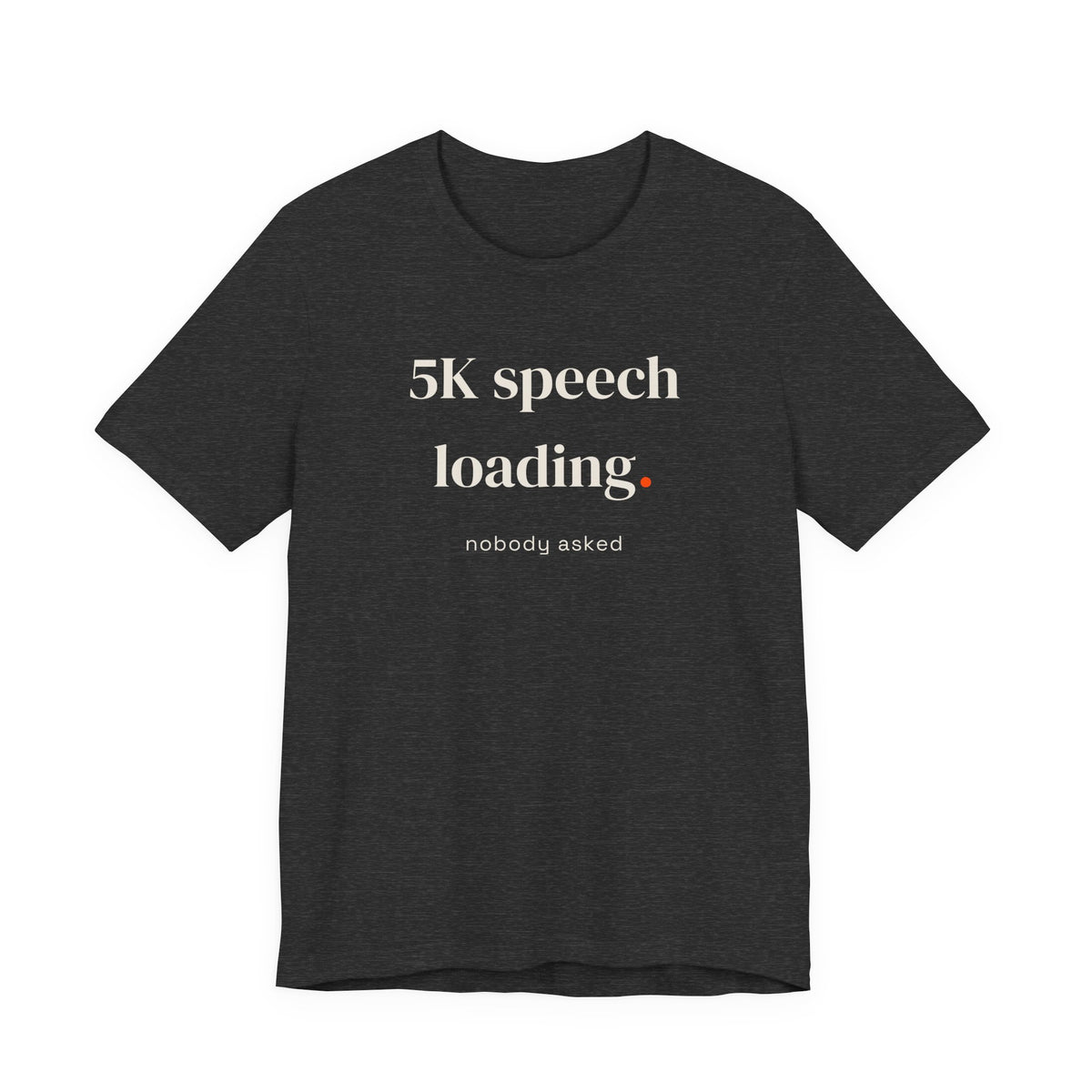 5K speech loading. nobody asked